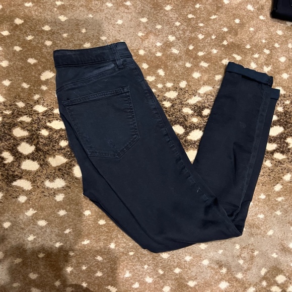 Topshop Moto Leigh jeans black sz28 - Picture 2 of 2